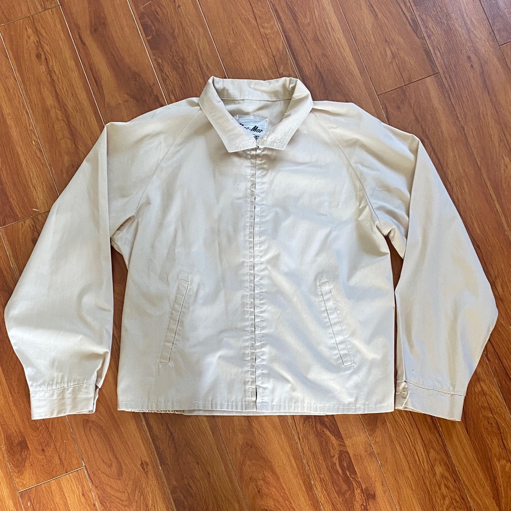 Vintage Beige Lightweight Shirt Jacket